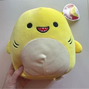 8” Yellow Chandler Shark Squishmallow